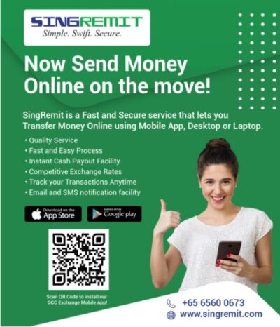 GCC Exchange Singapore launches Online Money Transfer Service called SingRemit