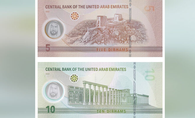 Central Bank of the UAE (CBUAE) has announced that the new AED5 and AED10 banknotes